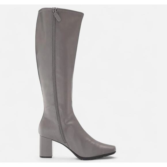 Aerosoles Women's Square Toe Micah Tall Boots Grey Size 7 - Picture 4 of 6